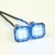 Code 3 LL126-001 12/24 LED Button-Blast LL126 Series LED Flush mount two Blue lamp kit PN: LL126-001