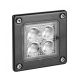 LED Autolamps 73120BM 12/24V Recess Mounted Square Work / Reverse Lamp - R23 Approved PN: 73120BM