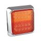 LED Autolamps 80CSTIME Square Compact Combination Lamp - Chrome PN: 80CSTIME