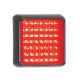 LED Autolamps 100RME 12/24V 100 Series Square Stop/Tail Lamp – Black Bracket PN: 100RME